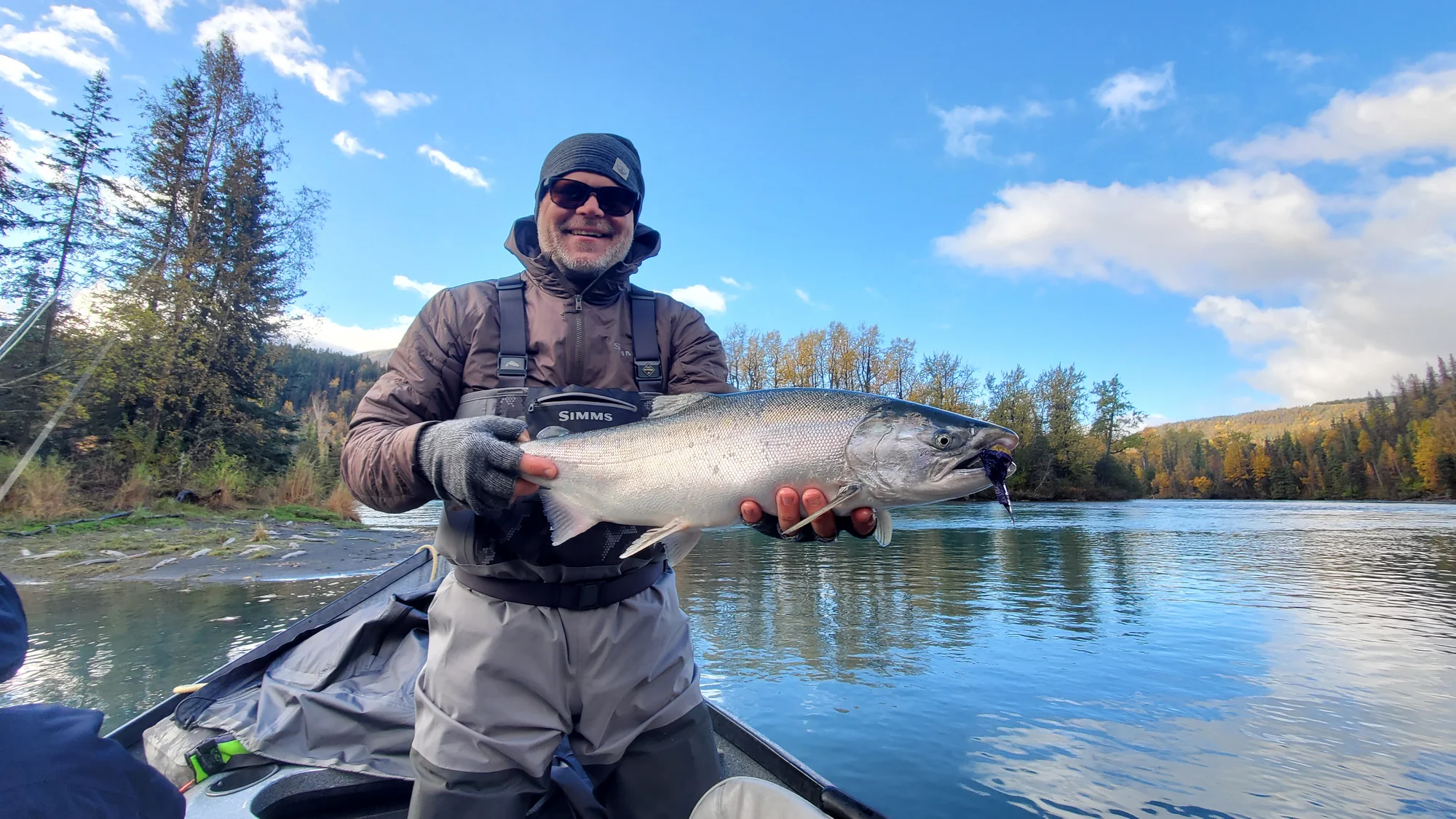 Fly fishing the Upper Kenai River, Cooper Landing, Alaska