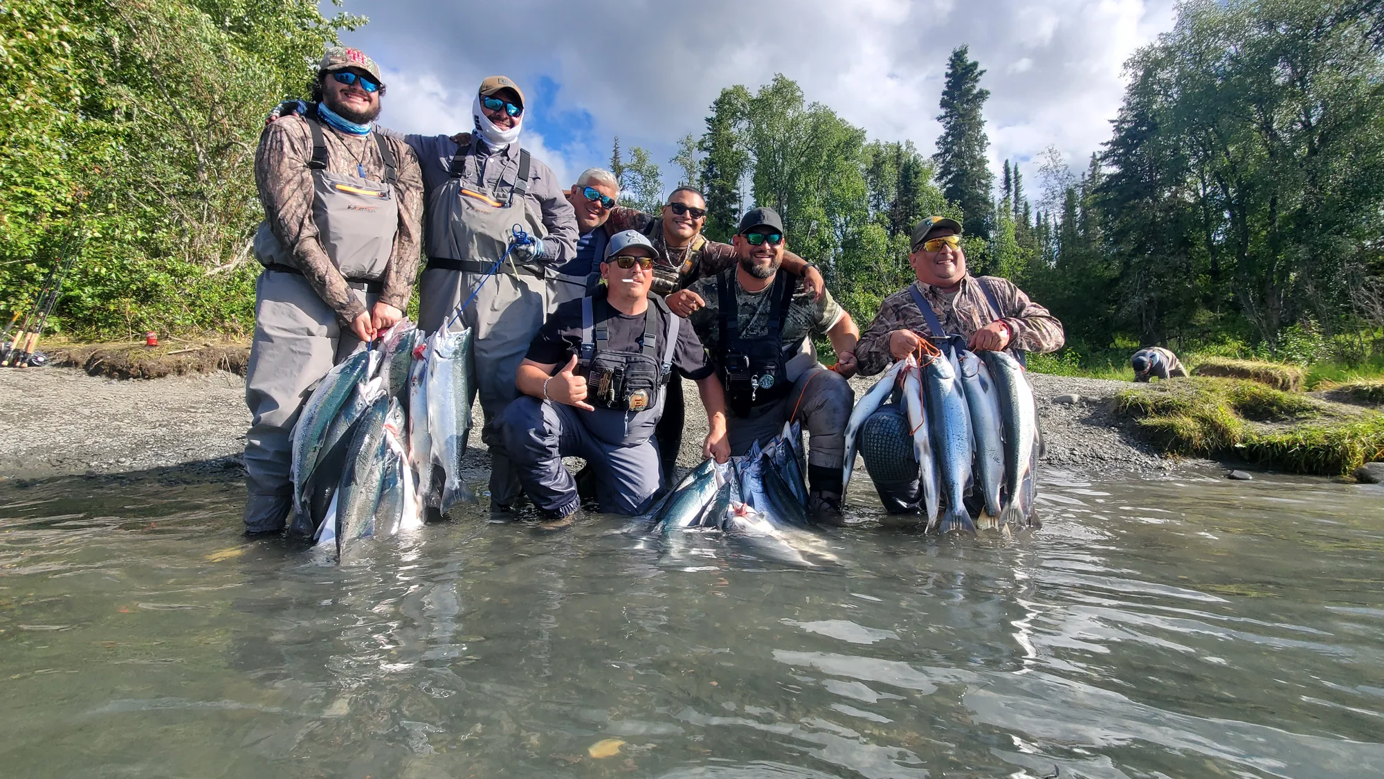 Drift boat on the Kenai River